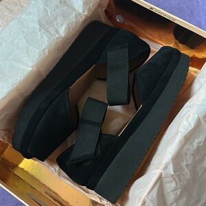Black Platform Wedges by L’Amour Des Pieds